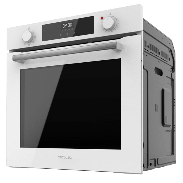 Cecotec Bolero Hexa M226000 Glass White A Horno Integrable Multifunción de 72L de capacidad 7 funciones Grill Defrost Steam Assist 2800W. Horno Integrable Multifunción  Oferta especial de fábrica