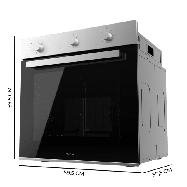 Cecotec Bolero Hexa M236000 Line Time A Horno Integrable Multifunción de 70L de capacidad 6 funciones Timer Clase A 2800W Steam Base XXL Steam Assist Steam EasyClean Cooling Fan Modo Defrost Modo Eco Modo Convección Puerta Tri Ahorra y exporta