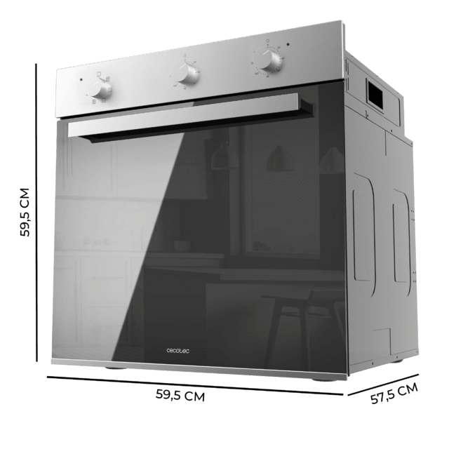 Cecotec Bolero Hexa M236000 Mirror Time A Horno Integrable Multifunción M236000 Mirror Time de 70L de capacidad 6 funciones Timer Clase A 2800W Steam Base XXL Steam Assist Steam EasyClean Cooling Fan Modo Defrost Modo Eco Modo Precios de Black Friday