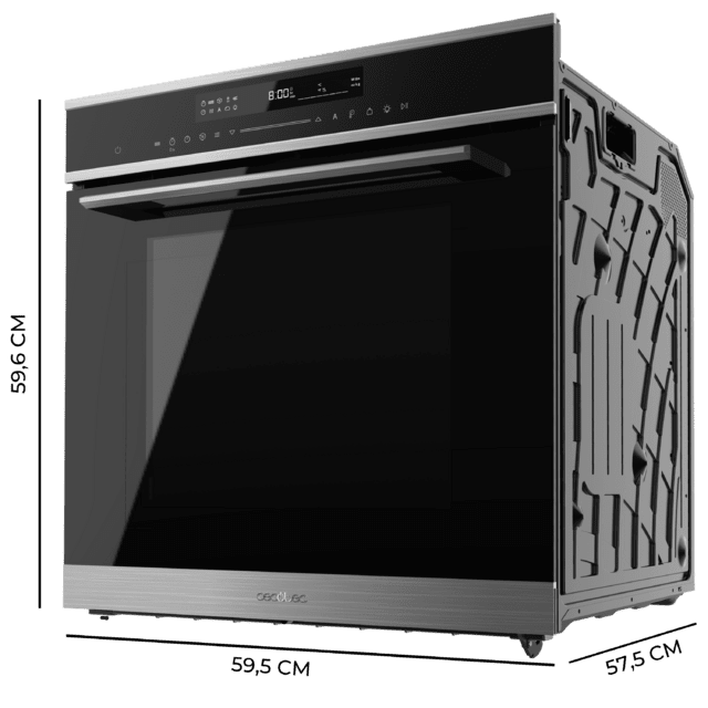 Cecotec Bolero Hexa MWO706000 Line Horno Integrable Microondas Line de 72L de capacidad 13 funciones con Modo Pizza Modo Convección Modo Descongelación Electronic Timer 2880W. Horno Integrable Libre de impuestos