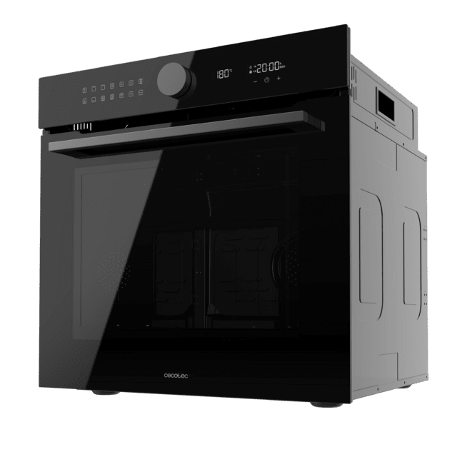Cecotec Bolero Hexa P516000 Glass Black A Horno Integrable Pirolítico P516000 Glass Black de 73L de capacidad 14 funciones Dual Display Clase A 3250W Pirólisis Pizza Master Airfryer Master Cooling Fan Precalentamiento rápido Descuento por venta flash