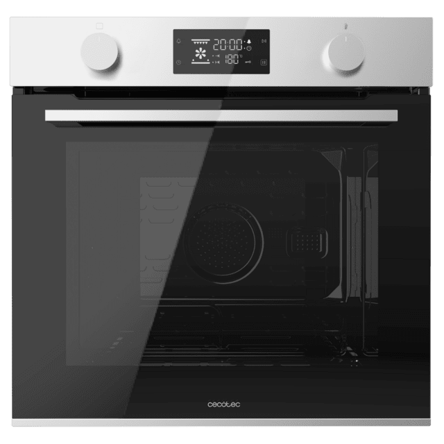 Cecotec Bolero Hexa P526000 Line A Horno Integrable Pirolítico P526000 Line de 73L de capacidad 9 funciones Display Clase A 2800W Pirólisis Cooling Fan Modo Defrost Modo Convección Modo Eco. Horno Integrable Grandes ahorros