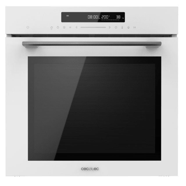 Cecotec Bolero Hexa SM406000 Glass White A+ Horno Integrable Multifunción Glass White Meat Master de 72 l de capacidad 12 funciones Pizza Master Modo Eco y Defrost Electronic Timer 2900 W. Horno Integrable Multifunción Devoluciones gratuitas
