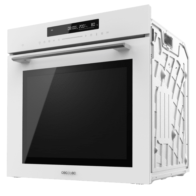Cecotec Bolero Hexa SM406000 Glass White A+ Horno Integrable Multifunción Glass White Meat Master de 72 l de capacidad 12 funciones Pizza Master Modo Eco y Defrost Electronic Timer 2900 W. Horno Integrable Multifunción Devoluciones gratuitas