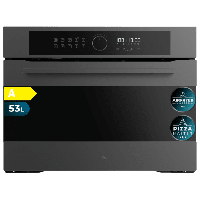 Cecotec Bolero Hexa AF314500 Matt A Horno integrable Airfryer Matt de 53L de capacidad 11 funciones con Airfryer Master Pizza Master Steam Asisst Steam EasyClean 3D cooking Clase A. Horno integrable 2025
