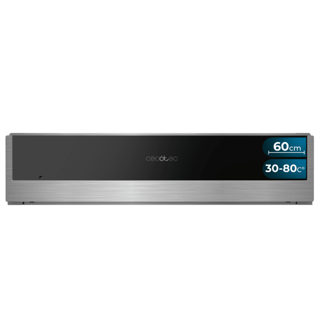 Cecotec Bolero Hexa WD Edge Calientaplatos integrable Edge de 60cm con temperatura ajustable control mecánico y antideslizante. Calientaplatos integrable 