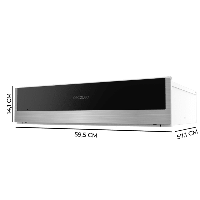 Cecotec Bolero Hexa WD Edge Calientaplatos integrable Edge de 60cm con temperatura ajustable control mecánico y antideslizante. Calientaplatos integrable  Gran oferta
