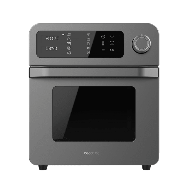 Cecotec Bake&Fry 1500 Touch Horno freidora de aire caliente con convección 15 litros de capacidad 1700 W de potencia y con pantalla táctil. Incluye amplio kit de accesorios. Horno Freidora de aire Los más vendidos