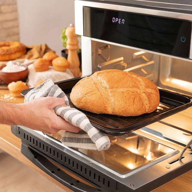 Cecotec Bake&Fry Touch. Horno Freidora de Aire Caliente con 14-25-30 Litros Convección Pantalla Táctil (25 L Acero) Horno freidora de aire caliente Tienda