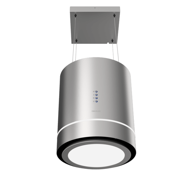 Cecotec Bolero Flux CRE 448000 Inox A++ Campana colgante redonda Bolero Flux CRE 448000 Inox A++ de 38cm de diametro acabado inox succión 712m3/h Motor 210W Clase A++ control electrónico 3 niveles de potencia luz filtro de car Últimos 3 días