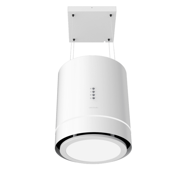 Cecotec Bolero Flux CRE 448000 White A++ Campana colgante redonda Bolero Flux CRE 448000 White A++ de 38cm de diametro acabado en blanco succión 712m3/h Motor 210W Clase A++ control electrónico 3 niveles de potencia luz filtro COMPRAR AHORA
