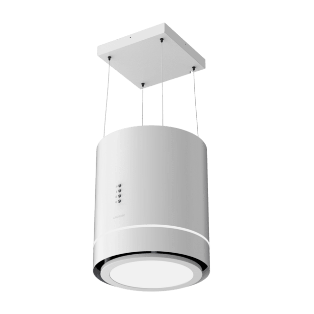 Cecotec Bolero Flux CRE 448000 White A++ Campana colgante redonda Bolero Flux CRE 448000 White A++ de 38cm de diametro acabado en blanco succión 712m3/h Motor 210W Clase A++ control electrónico 3 niveles de potencia luz filtro COMPRAR AHORA