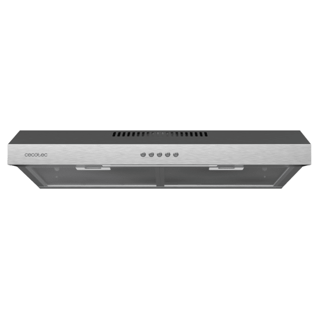 Cecotec Bolero Flux CM 602200 Inox B Campana extractora convencional de 60cm de ancho acabado inox potencia succión 220m3/h Motor 70W Clase B control mecánico 3 niveles de potencia y luz. Campana extractora convencional Solo hoy