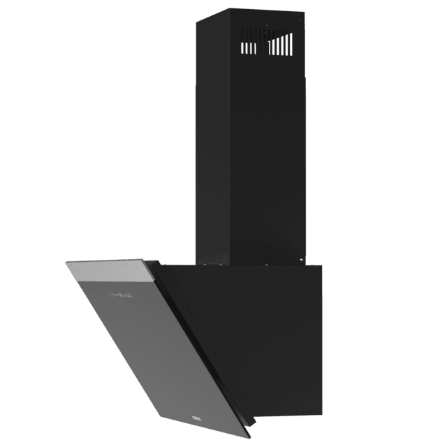 Cecotec Bolero Flux DT 606500 Glass Black A Campana decorativa de 60cm de ancho acabado frontal vidrio negro succión 650m3/h Motor 165W Clase A control táctil 3 niveles de potencia Booster luz filtro de carbono y Hand Movement Promoción trimestral
