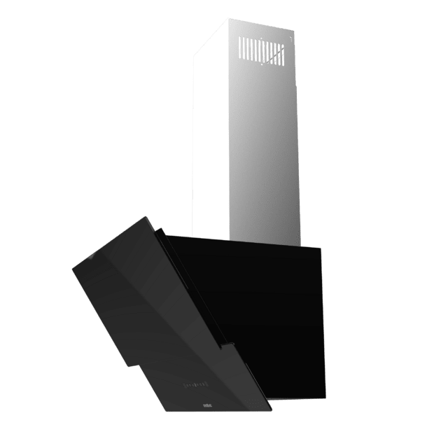 Cecotec Bolero Flux DT 908001 Glass Black A++ Campana decorativa Bolero Flux DT 908001 Glass Black A++ de 90cm de ancho acabado frontal vidrio negro chimenea inox succión 800m3/h Motor 210W Clase A++ control táctil 3 niveles d Envío internacional gratuito