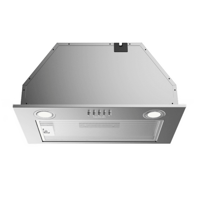Cecotec Bolero Flux IM 523500 Inox A Campana integral de 52cm de ancho acabado inox potencia succión 350m3/h Motor 70W Clase A control mecánico 3 niveles de potencia Luz y filtro de carbono. Campana integral  Precios de Black Friday
