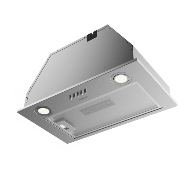 Cecotec Bolero Flux IM 523500 Inox A Campana integral de 52cm de ancho acabado inox potencia succión 350m3/h Motor 70W Clase A control mecánico 3 niveles de potencia Luz y filtro de carbono. Campana integral  Precios de Black Friday