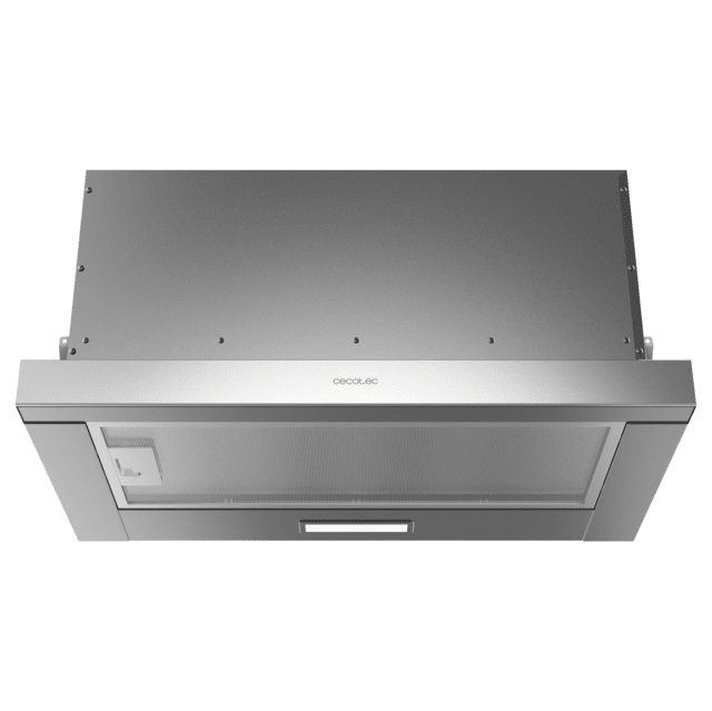 Cecotec Bolero Flux TLM 603500 Inox A Campana extratora telescópica de 60cm de ancho acabado inox potencia succión 350m3/h Motor 70W Clase A control mecánico 2 niveles de potencia y filtro de carbono. Campana extratora  Devoluciones gratuitas
