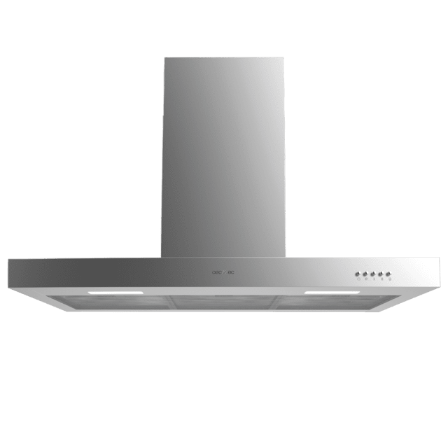 Cecotec Bolero Flux TM 906500 Inox A Campana T de 90cm de ancho acabado inox succión 650m3/h Motor 165W Clase A control mecánico 3 niveles de potencia luz y filtro de carbono. Campana T Venta caliente
