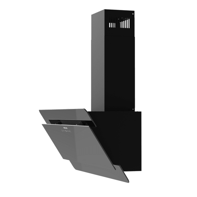 Cecotec Bolero Flux DT 908000 Glass Black A++ Campana decorativa Bolero Flux DT 908000 Glass Black A++ de 90cm de ancho acabado frontal vidrio negro chimenea negra succión 800m3/h Motor 210W Clase A++ control táctil 3 niveles Rebajas online