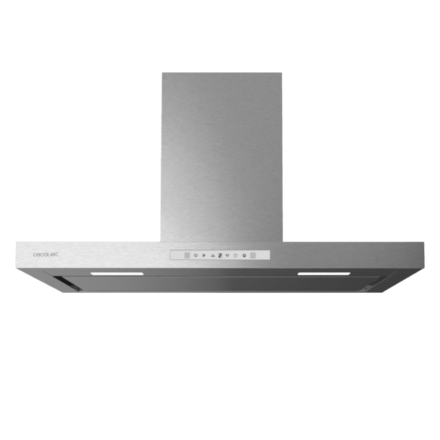 Cecotec Bolero Flux TT 908000 Slim Glass White A++ Campana T de 90cm de ancho acabado inox succión 800m3/h Motor 210W Clase A++ display táctil glass white 3 niveles de potencia luz filtro de carbono Hand Movement Control y Del ÚLTIMAS EDICIONES