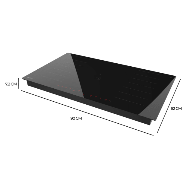 Cecotec Bolero Squad I 5600 FullFlex90 Placa de Inducción Cecotec Doble Zona Flex y Zona Extra Grande Potencia Total 10200W Control Táctil Invisible Keep Warm Stop&Go Kid Lock Temporizador Individual 90cm de Ancho Color Negro Gran oferta