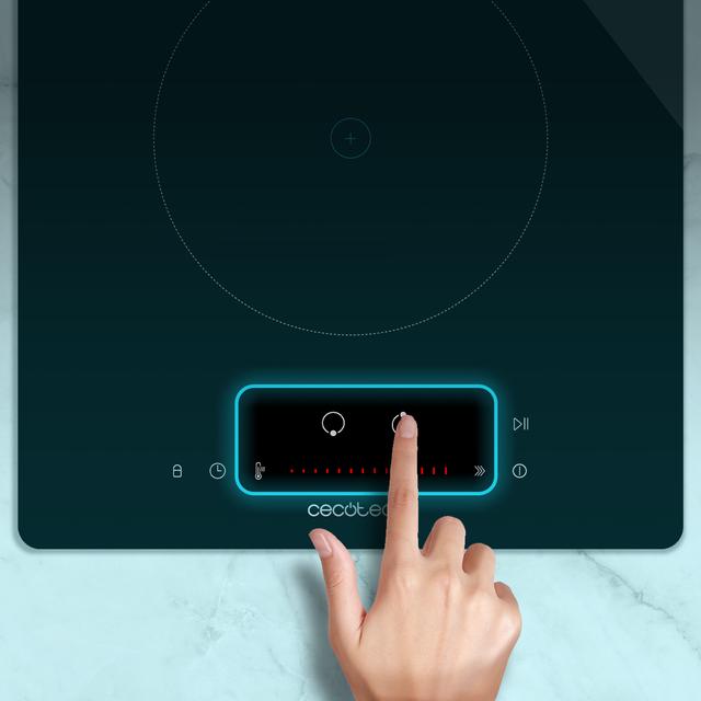Cecotec Bolero Squad I 2100 Placa de inducción con 9 niveles de potencia potencia máxima3500 W invisible touch slider control. Placa de inducción Los más vendidos