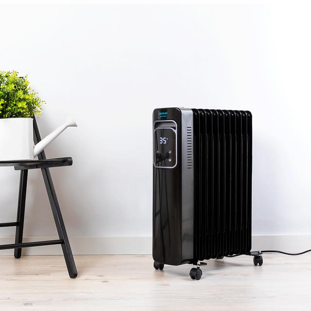 Cecotec ReadyWarm 11000 Touch Black De 11 Elementos Con 2500 W Pantalla Lcd Mando A Distancia 3 Modos Temporizador Máximo Confort Y Seguridad. Radiador de aceite con 11 elementos   Envío gratis