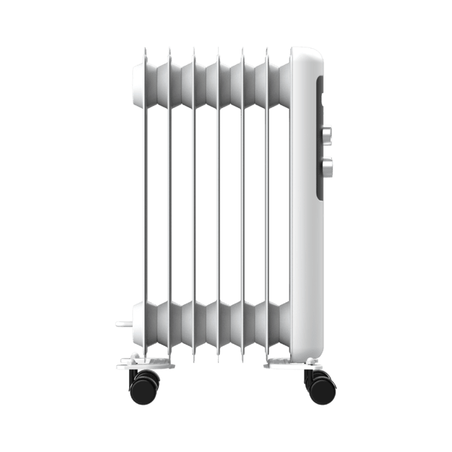 Cecotec ReadyWarm 750 Space White. Radiador Eléctrico de Aceite con 7 Módulos Bajo Consumo 1500 W 3 Niveles de potencia Sistema de Seguridad Ruedas 15 m2 Radiador Eléctrico de Aceite  Superdescuento