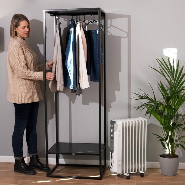 Cecotec ReadyWarm 9000 Space M. Radiador Eléctrico de Aceite con 9 Módulos Bajo Consumo 2000 W 3 Niveles Recogecables Sistema de Seguridad Ruedas 20 m2 Radiador de aceite 2025