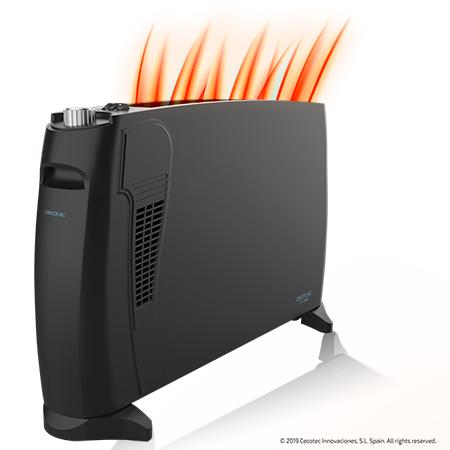 Cecotec Ready Warm 6600 Turbo Convection Plus M. Radiador Eléctrico Bajo Consumo con Turboventilador 2000 W Termostato Regulable 4 Modos Soporte de pie Protección sobrecalentamiento Silencioso 20 m2 Radiador convector eléctri En oferta