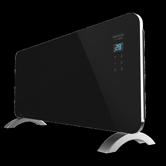 Cecotec Ready Warm 6770 Crystal Connection Convector de 2000 W con placa de cristal y Wi-Fi. Radiador convector eléctrico Wi-Fi 2000 W Liquidación