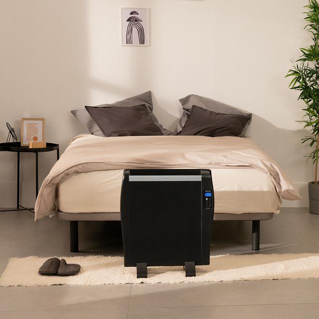 Cecotec ReadyWarm 1200 Thermal Black Emisor térmico con 6 elementos y 900 W pantalla LCD mando a distancia temporizador programable selección de temperatura cobertura de 10 m² y máxima seguridad. Emisor térmico Mejor oferta