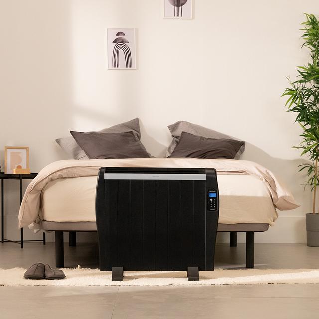 Cecotec ReadyWarm 1800 Thermal Black Emisor térmico con 8 elementos y 1200 W pantalla LCD mando a distancia temporizador programable selección de temperatura cobertura de 15 m² y máxima seguridad. Emisor térmico Rebajas top