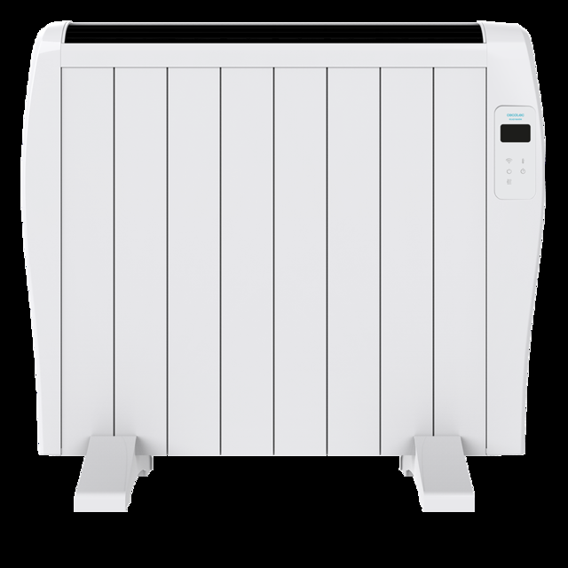 Cecotec Ready Warm 1800 Thermal Connected con 8 elementos y 1200W control por Wi-Fi pantalla LED mando a distancia temporizador programable selección de temperatura cobertura de 15 m² y máxima seguridad. Radiador Eléctrico / Envío gratis