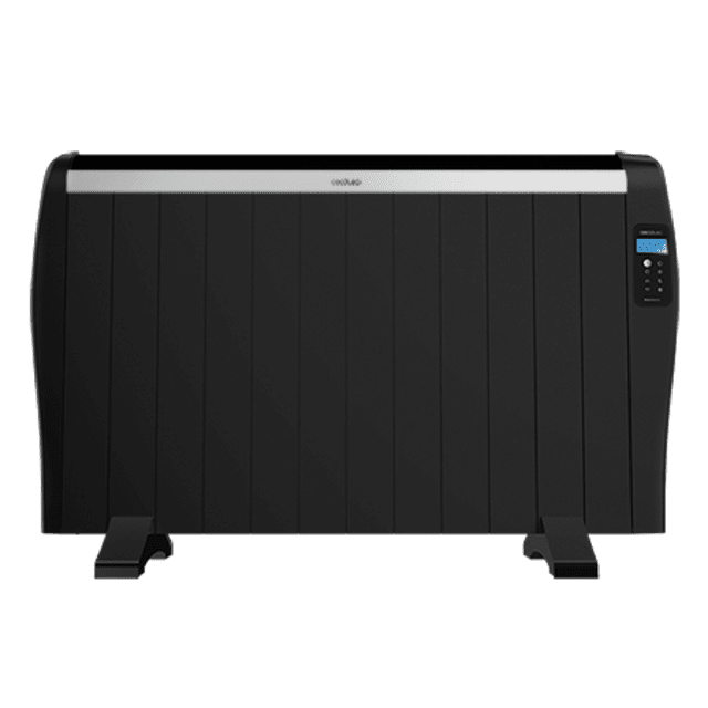 Cecotec ReadyWarm 2500 Thermal Black Emisor térmico con 12 elementos y 1800 W pantalla LCD mando a distancia temporizador programable selección de temperatura cobertura de 25 m² y máxima seguridad. Emisor térmico Últimos 3 días