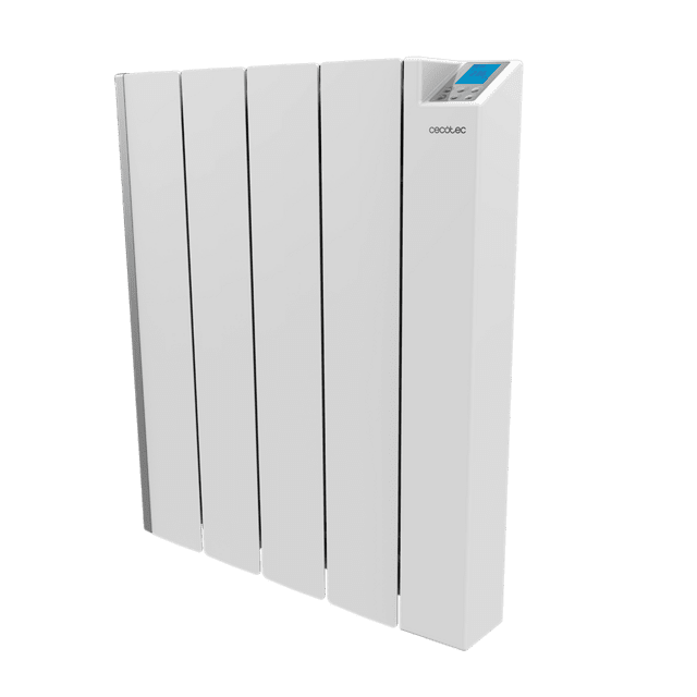 Cecotec ReadyWarm 4000 Thermal Ceramic Connected Emisor térmico con 1000 W de aluminio fundido y tecnología cerámica 4 elementos 12 m² control por Wi-Fi pantalla LCD programador semanal 24/7 protección IPX4 4 modos selecci