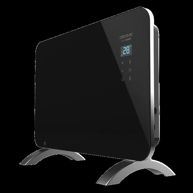 Cecotec Ready Warm 6670 Crystal Connection Convector de 1000 W con placa de cristal y Wi-Fi. Radiador convector eléctrico Wi-Fi 1000 W Último día