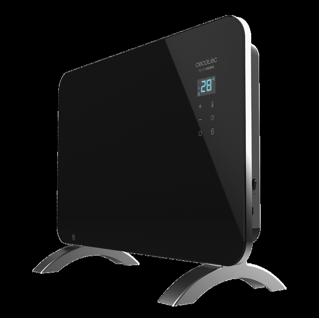 Cecotec Ready Warm 6670 Crystal Connection Convector de 1000 W con placa de cristal y Wi-Fi. Radiador convector eléctrico Wi-Fi 1000 W Último día