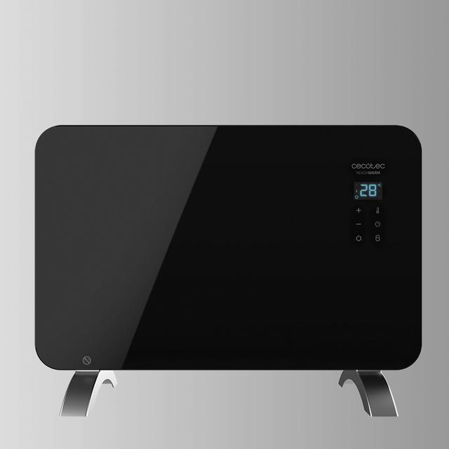 Cecotec Ready Warm 6670 Crystal Connection Convector de 1000 W con placa de cristal y Wi-Fi. Radiador convector eléctrico Wi-Fi 1000 W Último día