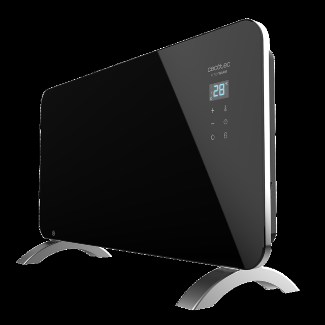 Cecotec Ready Warm 6720 Crystal Connection Convector de 1500 W con placa de cristal y Wi-Fi. Radiador convector eléctrico Wi-Fi 1500 W Precio de fábrica