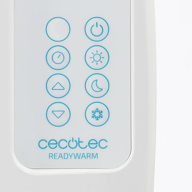 Cecotec Ready Warm 2500 Thermal M. Radiador Eléctrico Bajo Consumo con 12 Elementos 1800W De pared o pie 3 Modos Temporizador Mando a Distancia Pantalla Blanco Radiador Eléctrico / Emisor Térmico 12 elementos Solo queda un día