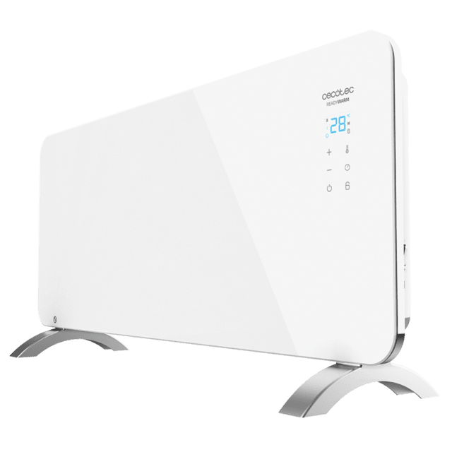 Cecotec Ready Warm 6750 Crystal Connection M. Radiador Eléctrico Bajo Consumo con Wifi 2000 W Termostato Regulable 2 Modos Temporizador Soporte de pie Protección sobrecalentamiento Radiador convector eléctrico Wi-Fi 2000 W Grandes descuentos