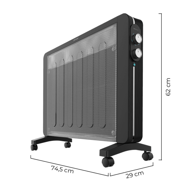 Cecotec Placa radiante de mica Ready Warm 2000 Now Placa radiante de mica con 2000 W termostato ajustable y 2 niveles de potencia. Placa radiante de mica Liquidación
