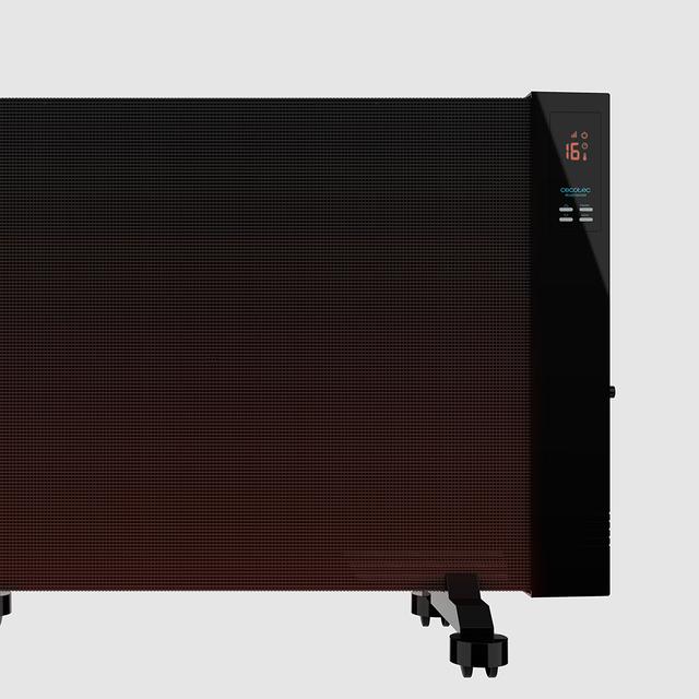 Cecotec Ready Warm 3100 Smart Now digital de 2000 W con termostato regulable y mando a distancia. Placa radiante de mica mecánica. Potente. 2000 W. Pantalla LCD. Temporizador. 3 modos. Con ruedas. Termostato regulable. Sistema Tienda de fábrica
