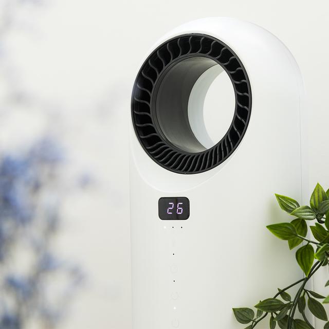 Cecotec Ready Warm 8200 Bladeless Calefactor Bladeless con 1500 W mando a distancia táctil pantalla LED 3 modos oscilación temporizador y triple sistema de seguridad. Calefactor Bladeless Limitado a 3 días