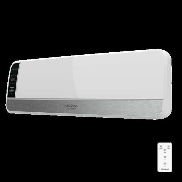 Cecotec Ready Warm 5250 Swing Box Ceramic Calefacor cerámico de baño con 2000 W pantalla LED mando a distancia protección IPX2 y oscilación de las lamas. Calefactor Cerámico Pared Precios de Black Friday