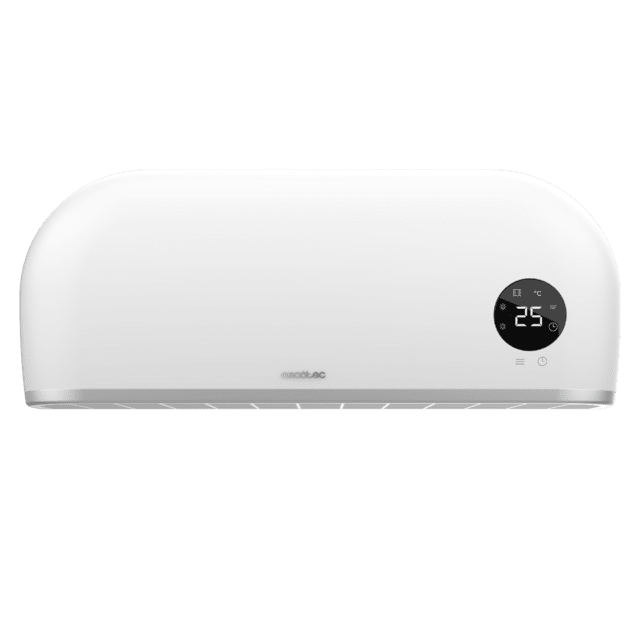 Cecotec Calefactor cerámico de baño ReadyWarm 2000 Max Box Ceramic Calefacor cerámico de baño con 2000 W pantalla LED mando a distancia y protección IPX2. Calefactor de pared