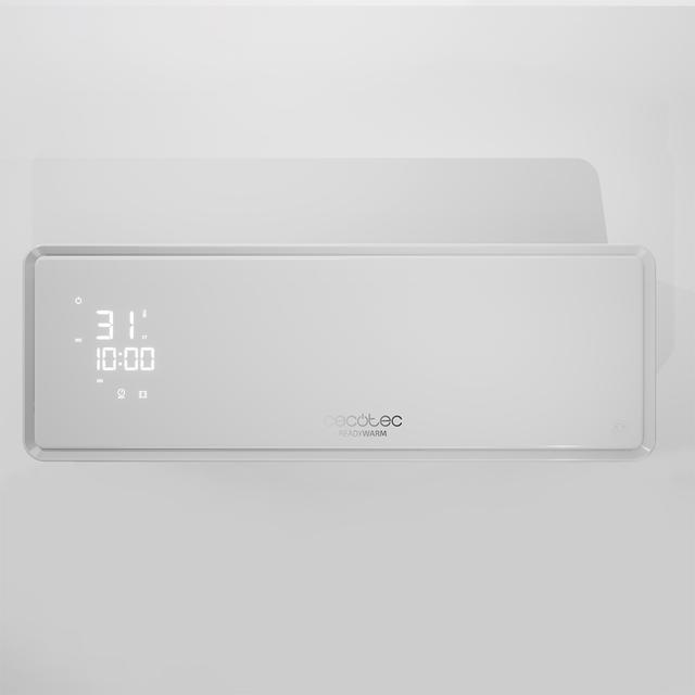 Cecotec Ready Warm 5300 Power Box Ceramic Calefactor cerámico de pared con pantalla LED. 2000 W. Mando a distancia. 3 modos. Temporizador 24 h. Oscilación. IP22. Calefactor de pared eléctrico Descuentos del mes
