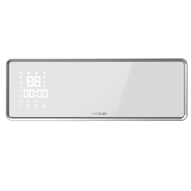 Cecotec ReadyWarm 5350 Power Box Ceramic Connected Calefactor cerámico de pared con 2000W pantalla LED control por Wi-Fi mando a distancia 3 modos oscilación programador semanal protección IP22 y máxima seguridad.Calefactor Oferta exclusiva